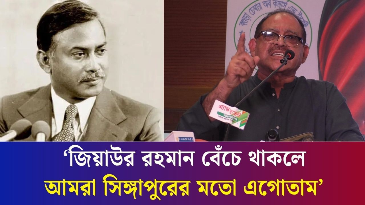 জিয়াউর রহমান বেঁচে থাকলে আমরা সিঙ্গাপুরের মতো এগোতাম : জি এম সিরাজ